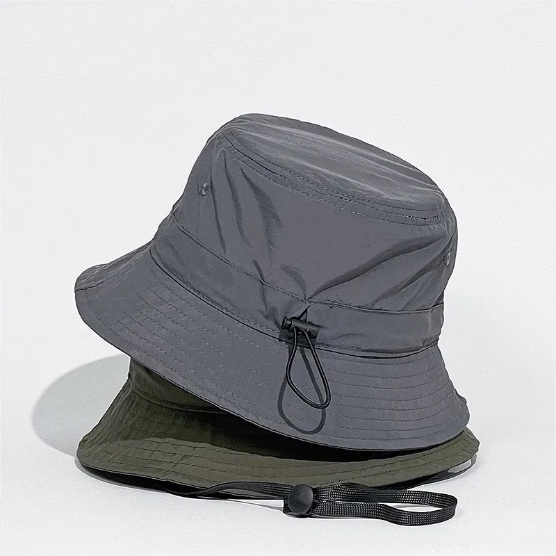 Reversible Streetwear Bucket Hats with Woven Labels image